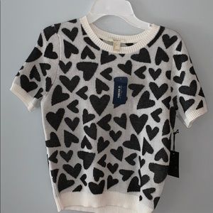 Brand new forever 21 heart sweater